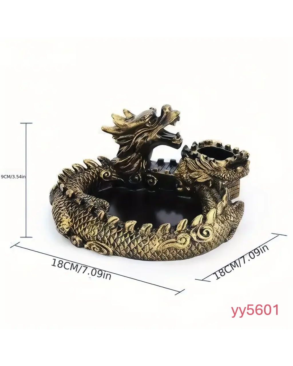 YY5601 Vintage Stil Ejderha Küllük Silikon Kalıp – Gizemli ve Şık Dekoratif Hediye!